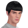 Perruca Negra Curt Amb Fringe