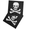 Servilletas Calavera Pirata 12 unid - Fiestas de Cumpleaños de Piratas
