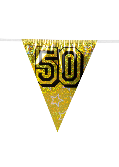 Guinalda Triangular 50 Dorado - Guirnaldas