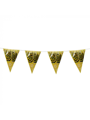 Guinalda Triangular 50 Dorado - Guirnaldas