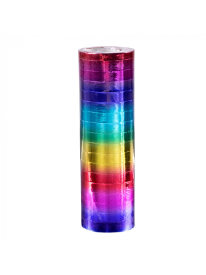 Serpentinas de Papel Arcoiris Metalizados 2 rollos - Confetti y Serpentinas