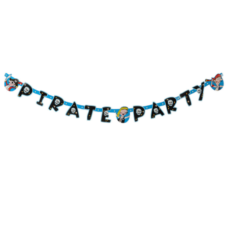 Guirnalda Fiesta Pirata - Fiestas de Cumpleaños de Piratas