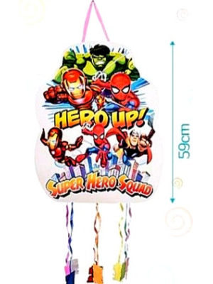 Piñata de Superheroes con Tiras - CELEBRACIONES