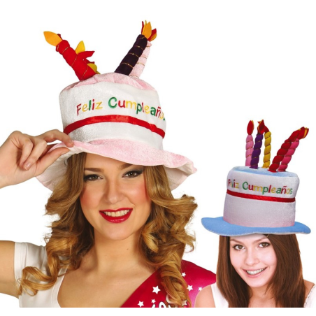 Gorro Tarta Feliz Cumpleaños - Gorros y Gafas