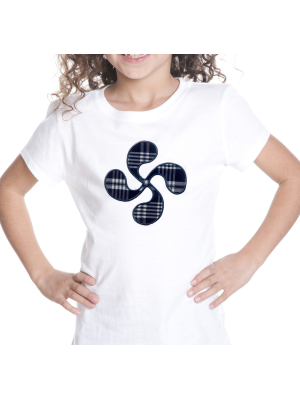 Camiseta Lauburu niña - Blusas y Camisetas Regionales Niña