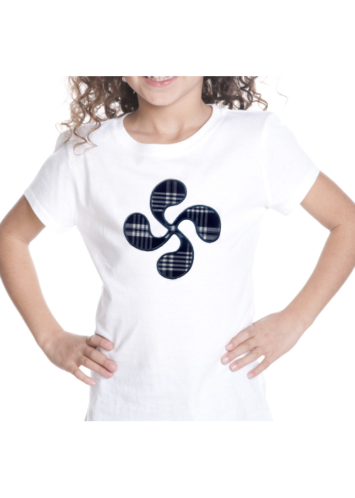 Camiseta Lauburu niña - Blusas y Camisetas Regionales Niña
