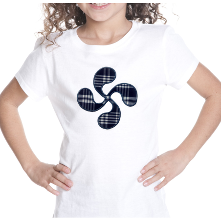 Camiseta Lauburu niña - Blusas y Camisetas Regionales Niña