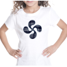 Camiseta Lauburu niña - Blusas y Camisetas Regionales Niña