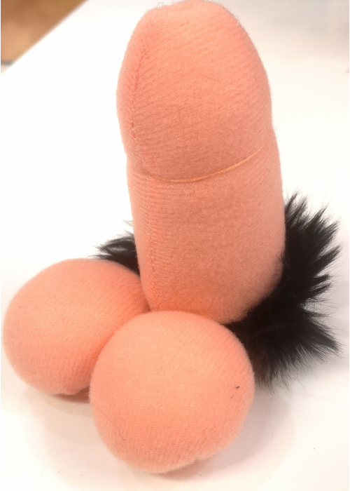 Pene de Tela 10cm con Pelo Pequeño - Penes, Tetas y Culos