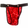Tanga Lentejuelas Rojo - Complementos despedidas