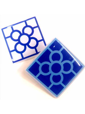 Broche Baldosa Azul o Blanca - TRAJES REGIONALES