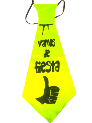 Corbata Vamos de fiesta - Pañuelos y Corbatas para Despedidas