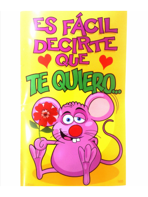 Tarjeta Es Facil Decirte que Te Quiero - Tarjetas de Felicitacion