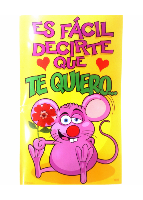 Tarjeta Es Facil Decirte que Te Quiero - Tarjetas de Felicitacion