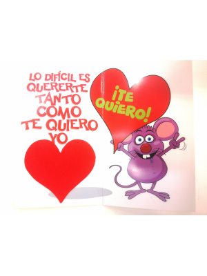 Tarjeta Es Facil Decirte que Te Quiero - Tarjetas de Felicitacion
