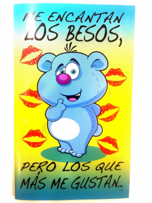 Tarjeta Me Encantan los Besos - Tarjetas de Felicitacion