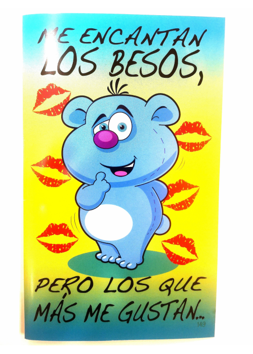 Tarjeta Me Encantan los Besos - Tarjetas de Felicitacion