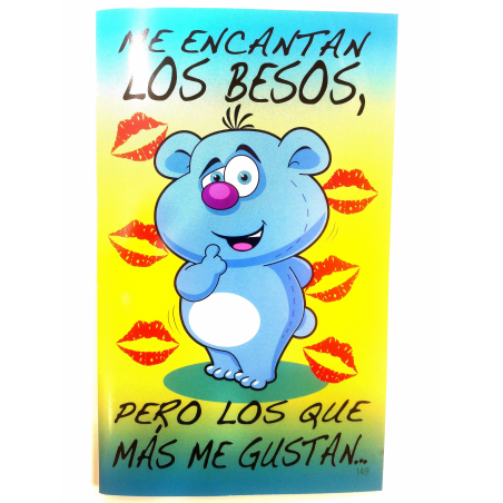 Tarjeta Me Encantan los Besos - Tarjetas de Felicitacion