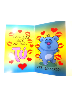 Tarjeta Me Encantan los Besos - Tarjetas de Felicitacion