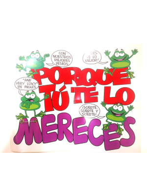 Tarjeta Esta Tarjeta Es Para Desearte Mucha Suerte - Tarjetas de Felicitacion