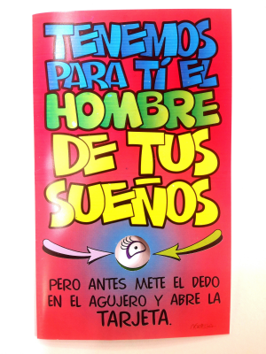 Tarjeta Tenemos Para Ti El Hombre - Tarjetas de Felicitacion