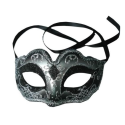 Comprar Antifaz Veneciano Negro y Plata - Mascaras y Antifaces