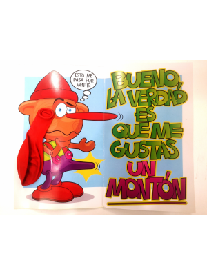 Tarjeta Soy Pinocho y No me Gustas Nada - Tarjetas de Felicitacion