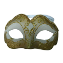 Comprar Antifaz Veneciano Blanco y Oro - Mascaras y Antifaces