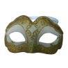 Antifaz Veneciano Blanco y Oro - Mascaras y Antifaces