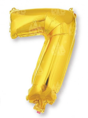 Globo Dorado Numero 7 de Foil 32 - Globos