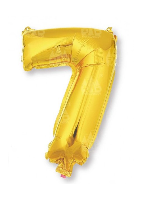 Globo Dorado Numero 7 de Foil 32 - Globos