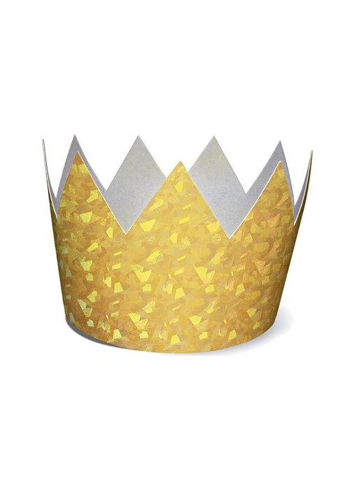 Corona Oro Holografica 6 unid