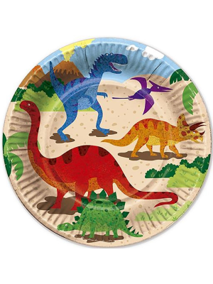 Plato dinosaurios 6 unidades - Fiestas de Cumpleaños de Dinosaurios