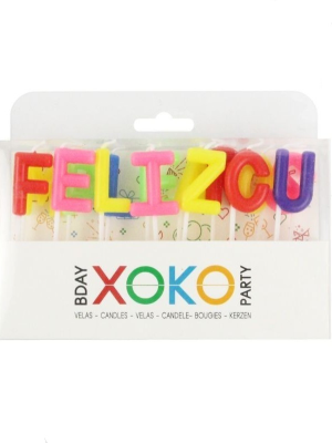 Velas Letras Feliz Cumpleaños - Velas