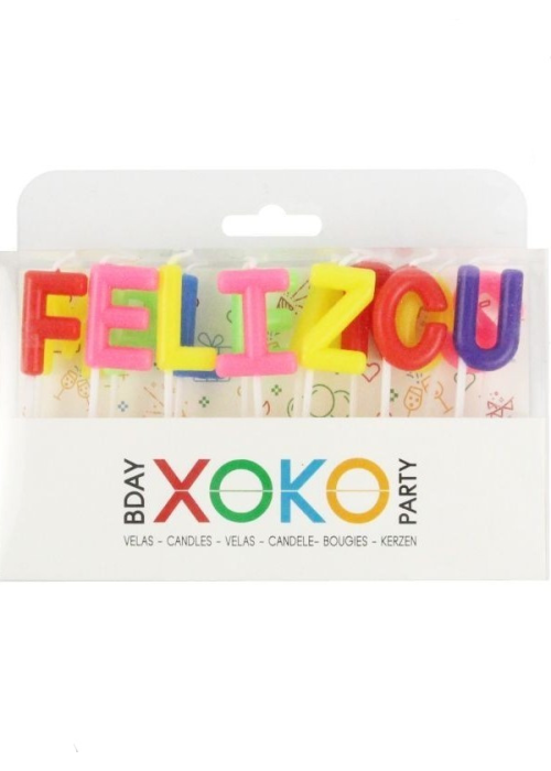 Velas Letras Feliz Cumpleaños