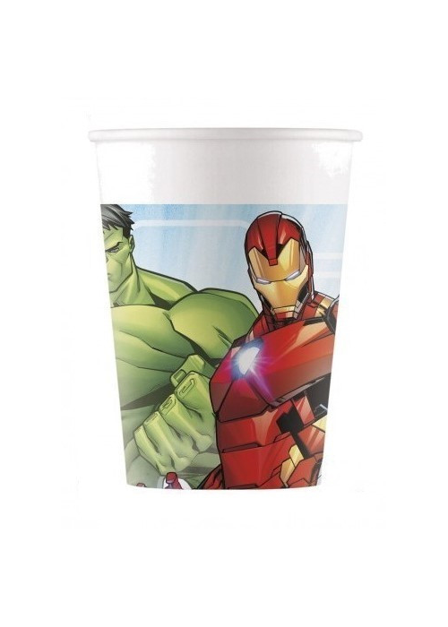 Vasos Advengers 6 Unid - Fiestas de Cumpleaños de Superheroes