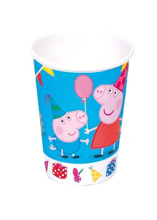 Vasos Peppa Pig 6 unid - Fiestas de Cumpleaños de Peppa Pig