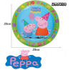 Platos Peppa Pig 23cm 6 Unid - Fiestas de Cumpleaños de Peppa Pig