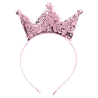 Diadema con Corona de Lentejuelas Rosas - Sombreros