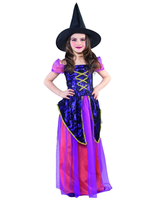 Disfraz de Bruja Morada Infantil - Disfraces de Brujas y Hechiceros para Niñas