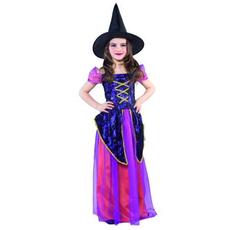Disfraz de Bruja Morada Infantil - Disfraces de Brujas y Hechiceros para Niñas