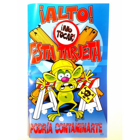 Tarjeta Alto No Tocar Esta Tarjeta - Tarjetas de Felicitacion