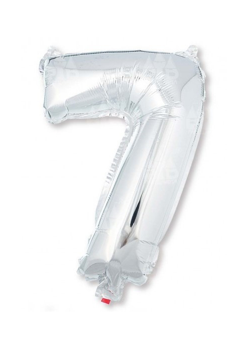 Globo Plata Numero 7 de Foil 32 - Globos