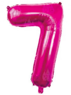 Globo Fucsia Numero 7 de Foil 32 - Globos