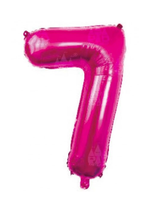 Globo Fucsia Numero 7 de Foil 32 - Globos