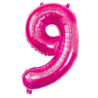 Globo Fucsia Numero 9 de Foil 32 - Globos