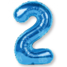 Globo Azul Numero 2 de Foil 32 - Globos