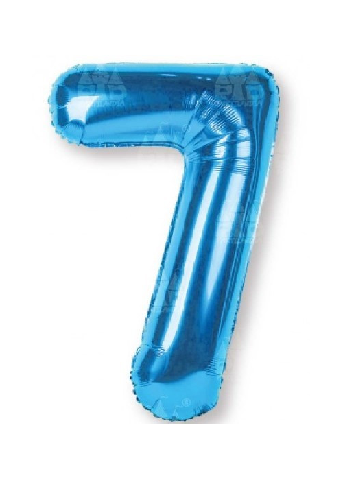 Globo Azul Numero 7 de Foil 32 - Globos