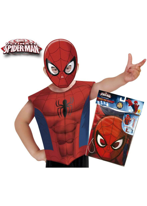 Camiseta y Mascara Spiderman - Fiestas de Cumpleaños de Superheroes