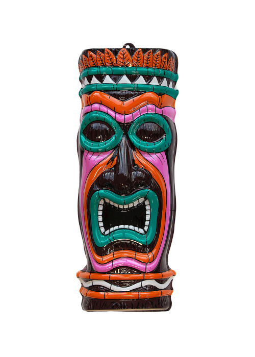 Decoracion Totem 3D - Fiesta Hawaiana